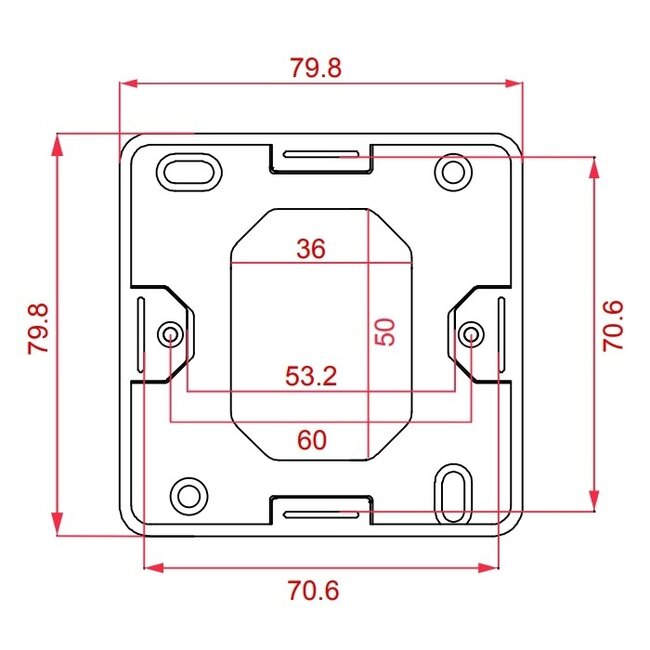 Aufputz-Steckdosenleiste 4-fach Kabelausgänge Weiß (RAL9010)