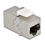 STP CAT6a 10-Gigabit Keystone Modul RJ45 - RJ45 / Druckguss Zink