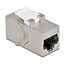 STP CAT6a 10-Gigabit Keystone Modul RJ45 - RJ45 / Druckguss Zink