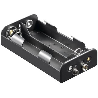 Goobay Batteriehalter für 4 C-Batterien – Push-On Befestigung