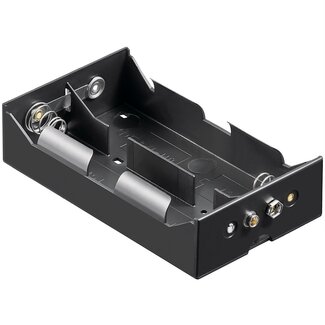 Goobay Batteriehalter für 4 D-Batterien – Push-On Befestigung