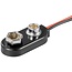 Batteriehalter für 1x 9V E-Batterie - wasserabweisend - Kabel offen - Version 1