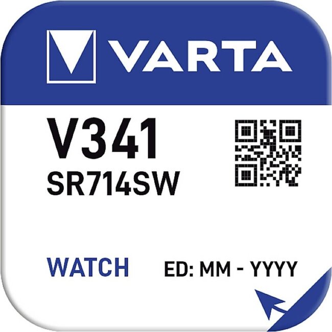 Varta V341 (SR714) Silberoxid Knopfzelle / 1 Stück