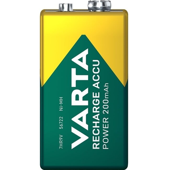 Varta E (6HR61) 9V Akku Power Batterie / 200 mAh - 1 Stück Blister