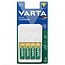 Varta Easy Plug Ladegerät für AA/AAA Batterien mit 4x AA 2100 mAh Weiß