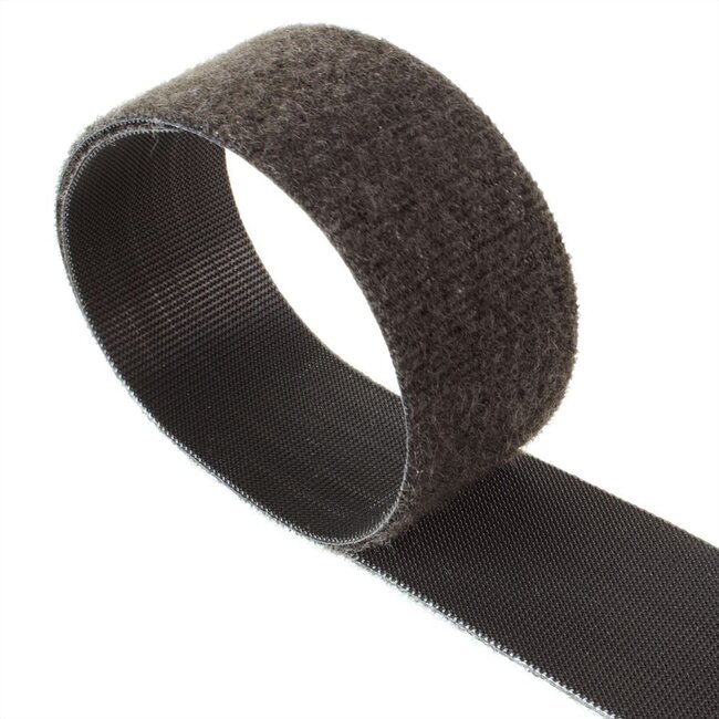 Velcro One-Wrap Klettband Rolle 10mm Schwarz (25 Meter)