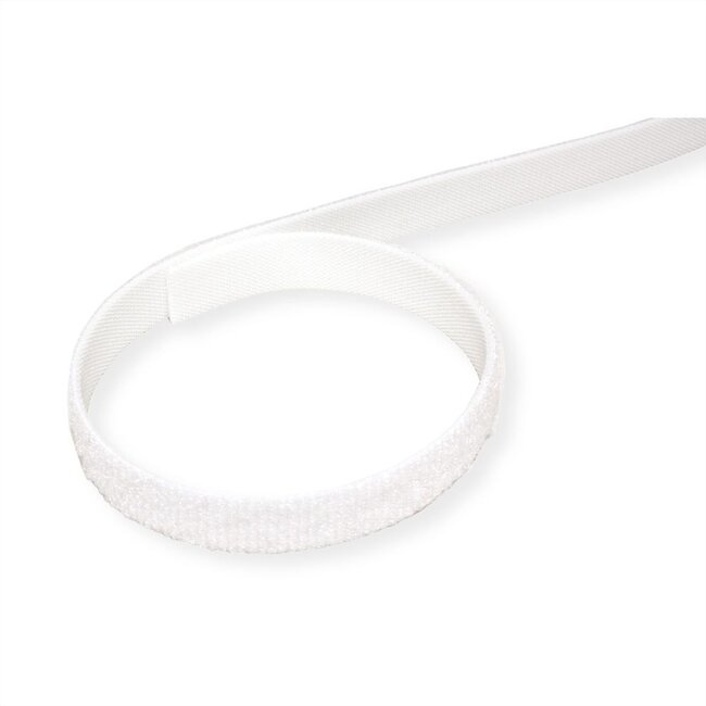 Velcro One-Wrap Klettband Rolle 20mm Weiß (25 Meter)