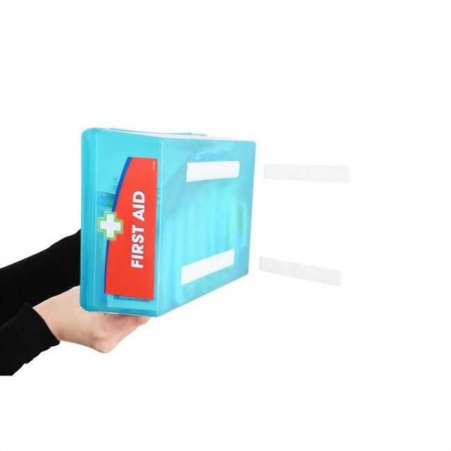 Klettband selbstklebend Rolle 2-teilig 20mm Weiß (25 Meter)