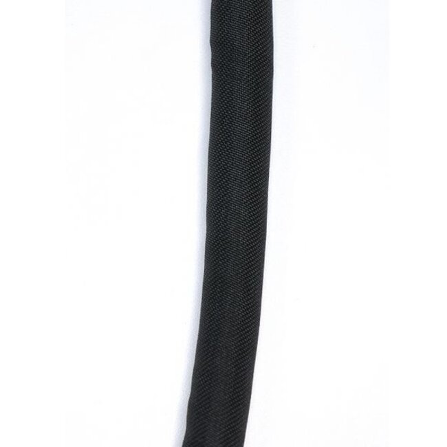 Cavus Polyester Kabelschutzschlauch selbstschließend - 19mm / Schwarz - 1 Meter
