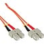 Premium SC Duplex LWL Patchkabel - Multimode OM1 - Orange / LSZH - 1,5 Meter