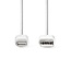 Nedis 8-Pin Lightning auf USB-A Kabel - USB 2.0 - 2,4A - Weiß - 2 Meter