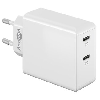 Goobay Goobay Heimladegerät mit 2 USB-C PD Anschlüssen - 36W / Weiß