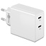 Goobay Heimladegerät mit 2 USB-C PD Anschlüssen - 36W / Weiß