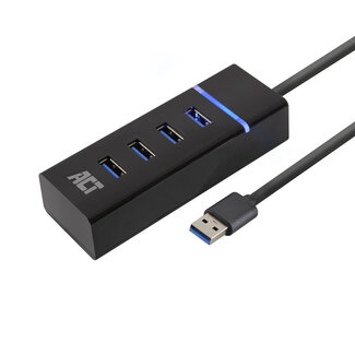 ACT ACT USB 3.0 Hub 4 Ports - Buspowered / Schwarz - 0,50 m