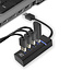 ACT USB 3.0 Hub 4 Ports - Buspowered / Schwarz - 0,50 m