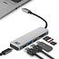 ACT USB-C Hub mit 3x USB-A, 1x USB-C PD 60W & Kartenleser – USB 3.0, Aluminium, 0,15 m