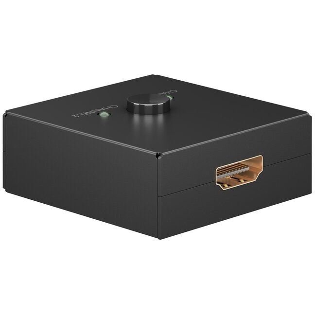Goobay 2-in-1 HDMI Umschalter bidirektional HDMI1.4 4K30Hz schwarz