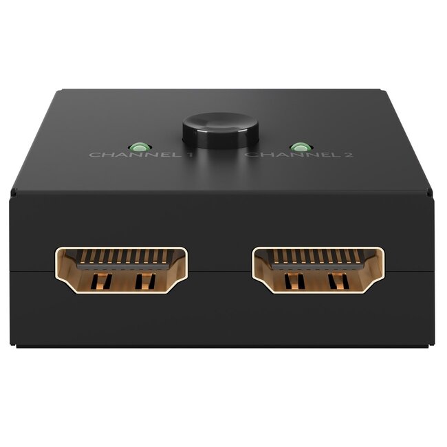 Goobay 2-in-1 HDMI Umschalter bidirektional HDMI1.4 4K30Hz schwarz