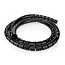 Nedis Kabelschutzschlauch mit Einziehwerkzeug - 28-32 mm / 2 m / Schwarz