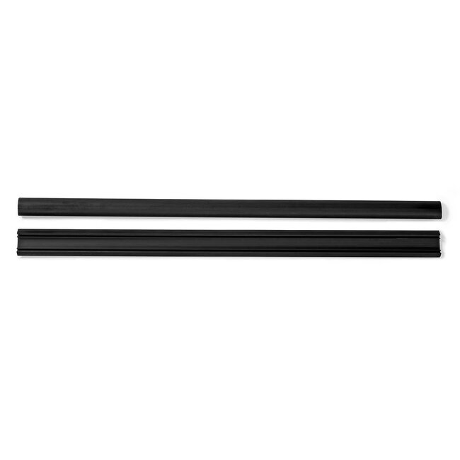 Nedis Kunststoff Kabelkanal halbrund mit selbstklebendem Streifen - 50 x 3,3 cm / schwarz