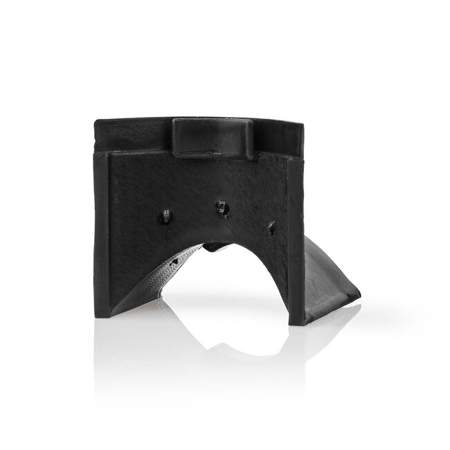 Nedis Kunststoff-Eckstück für halbrunde Kabelrinne 3,3 cm - Ecke / Schwarz