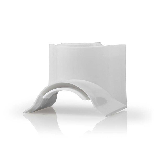 Nedis Kunststoff-Eckstück für halbrunde Kabelkanäle 3,3 cm - weiß
