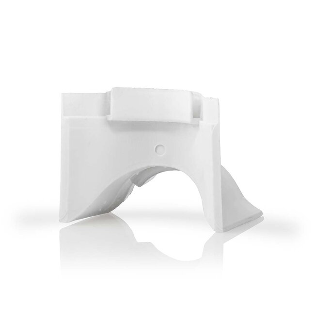 Nedis Kunststoff-Eckstück für halbrunde Kabelkanäle 3,3 cm - weiß