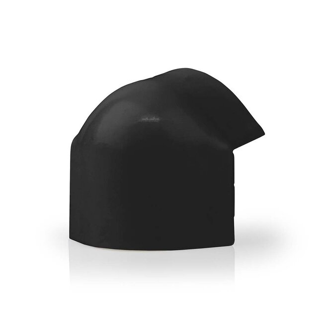 Nedis Kunststoff-Eckstück für halbrunde Kabelkanäle 3,3 cm - schwarz