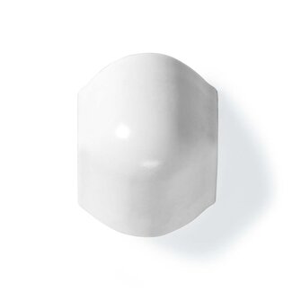 Nedis Nedis Kunststoff-Eckstück für halbrunde Kabelkanäle 3,3 cm - über Eck / Weiß