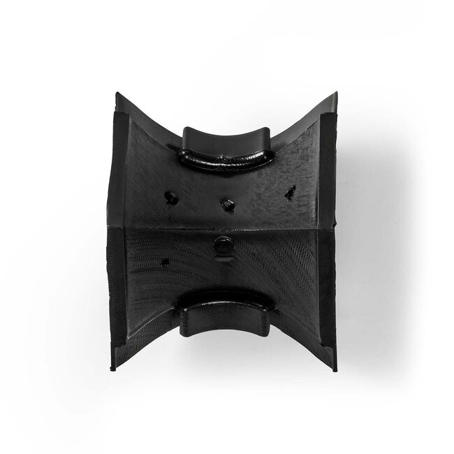 Nedis Kunststoff-Eckstück für halbrunde Kabelrinne 4,4 cm - Ecke / Schwarz