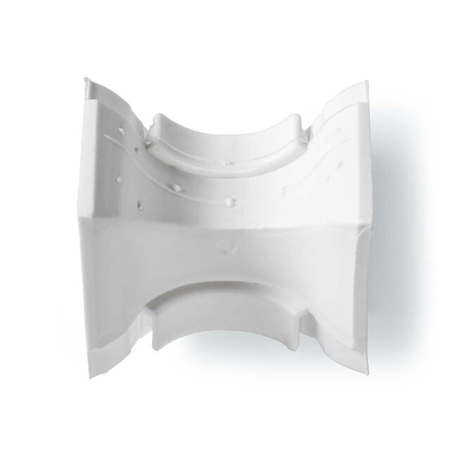 Nedis Kunststoff-Eckstück für halbrunde Kabelrinne 4,4 cm - weiß