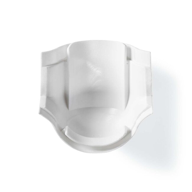 Nedis Kunststoff-Eckstück für halbrunde Kabelkanäle 4,4 cm - über Eck / Weiß