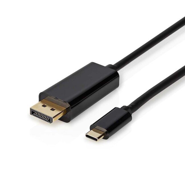 Nedis USB-C zu DisplayPort 4K 60Hz Kabel Schwarz - 2 Meter