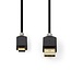 Nedis USB-C auf USB-A Kabel - USB 2.0 - bis 3A - Schwarz - 2 Meter