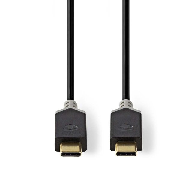 Nedis USB-C-auf-USB-C Kabel - USB 3.0 - 20V/3A - Schwarz - 2 Meter