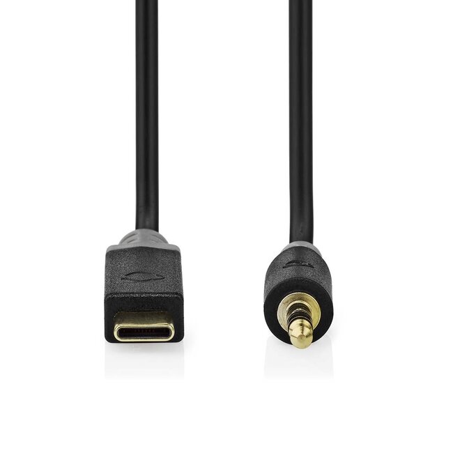 Nedis USB-C auf 3,5mm Klinke Audiokabel aktiv schwarz 1m