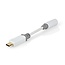 Nedis USB-C auf 3,5mm Klinke Audio Adapter - aktiv / weiß - 0,10 m