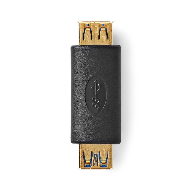 Nedis USB-A Stecker auf USB-A Stecker Adapter - USB 3.0 / Schwarz