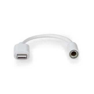 Nedis Nedis 8-Pin Lightning auf 3,5mm Klinken Audio Adapter / Weiß - 0,10 m