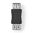 Nedis USB-A (m) - USB-A (m) Kupplung - USB2.0 / Schwarz