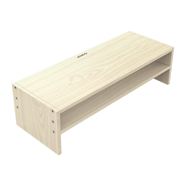 Orico ergonomischer Monitorständer mit Aufbewahrungsfach / Holzoptik