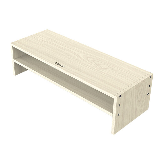 Orico ergonomischer Monitorständer mit Aufbewahrungsfach / Holzoptik