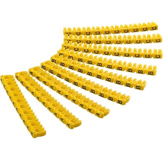 Goobay Goobay Kabelmarkierer (A-B-C) 2,8-4,6 mm, 90 Stück, gelb