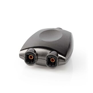 Nedis Nedis Premium digitaler optischer Toslink Audio-Splitter 1 zu 2, passiv, schwarz
