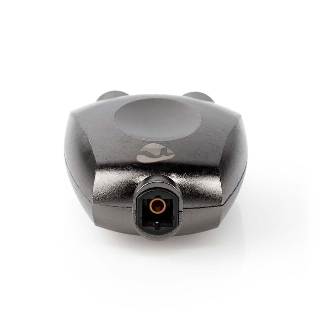 Nedis Premium digitaler optischer Toslink Audio-Splitter 1 zu 2, passiv, schwarz