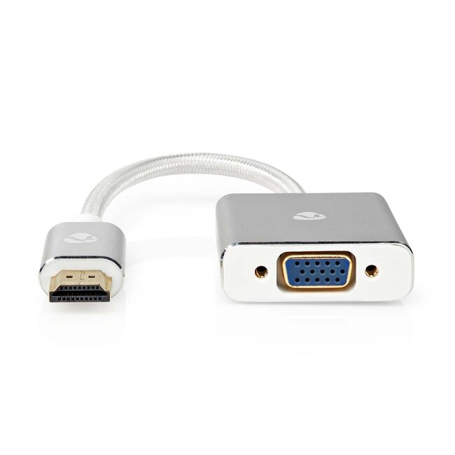Nedis Profigold HDMI-auf-VGA Adapter mit 3,5mm Klinke & Micro USB, Aluminium - 0,20 m