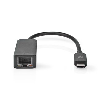 Nedis Nedis USB-C zu RJ45 2,5 Gigabit Ethernet LAN Adapter - USB 3.0 / Schwarz - 0,20 m
