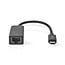 Nedis USB-C zu RJ45 2,5 Gigabit Ethernet LAN Adapter - USB 3.0 / Schwarz - 0,20 m
