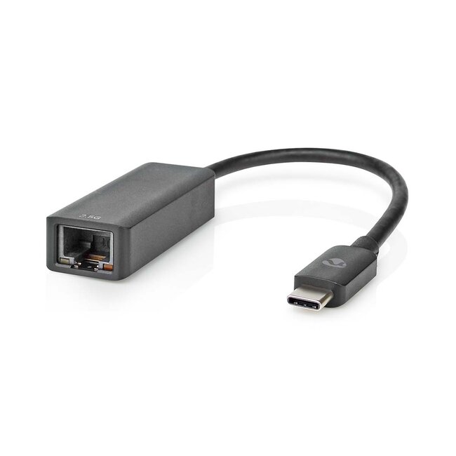 Nedis USB-C zu RJ45 2,5 Gigabit Ethernet LAN Adapter - USB 3.0 / Schwarz - 0,20 m