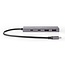 Nedis USB-C Hub mit 2x USB-A & 2x USB-C, USB 3.2 (bis 10 Gbit/s), Aluminium, 0,15 m